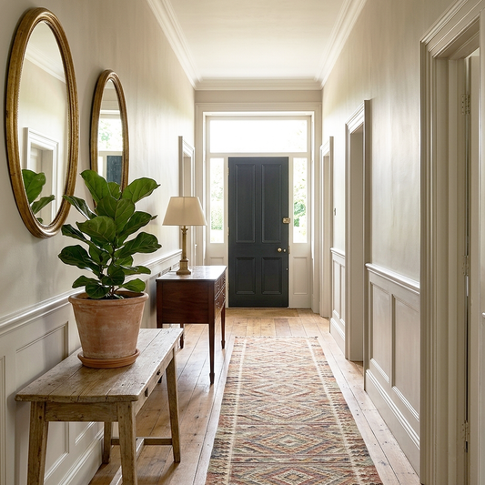coastal fog painted hallway