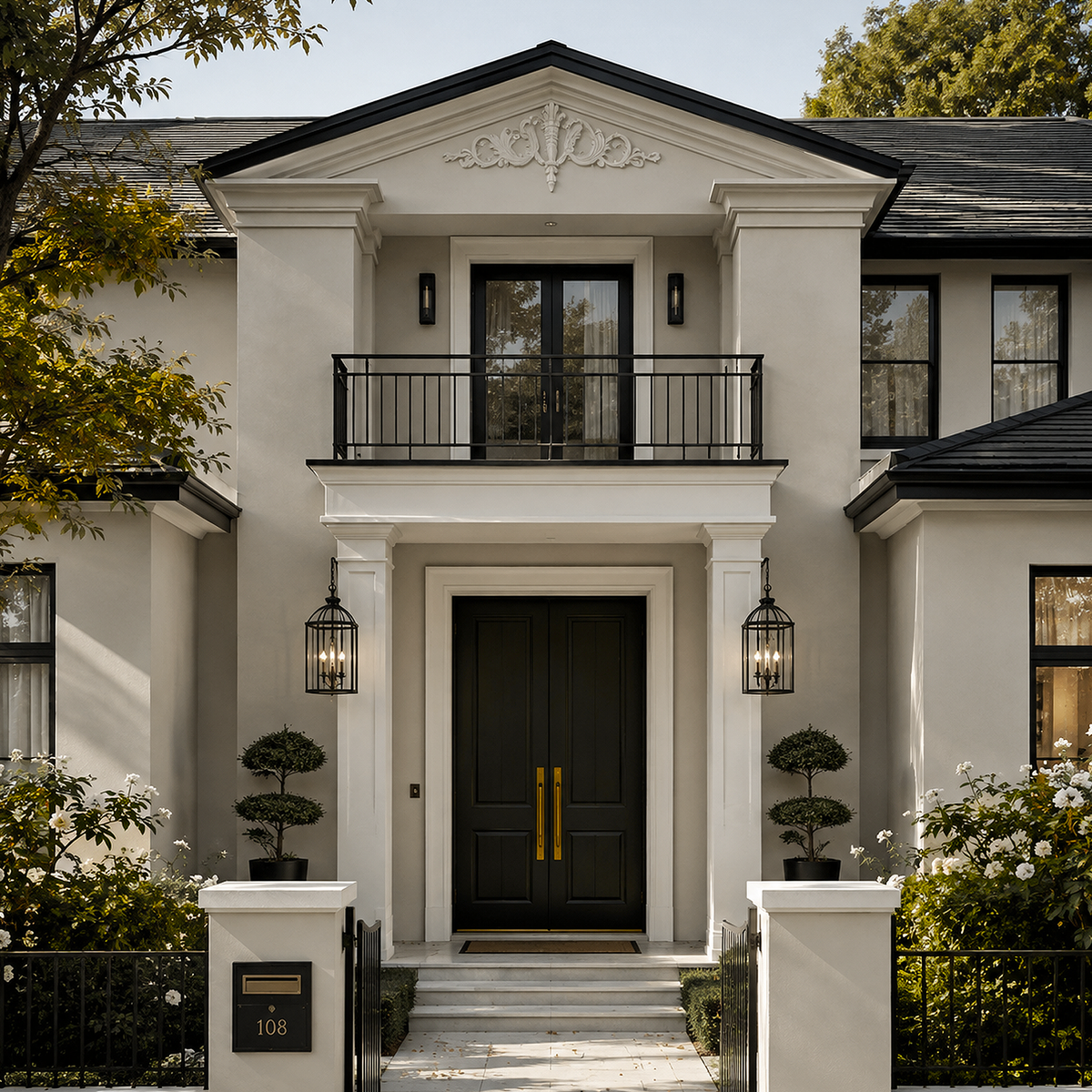 cosmopolitan painted entryway