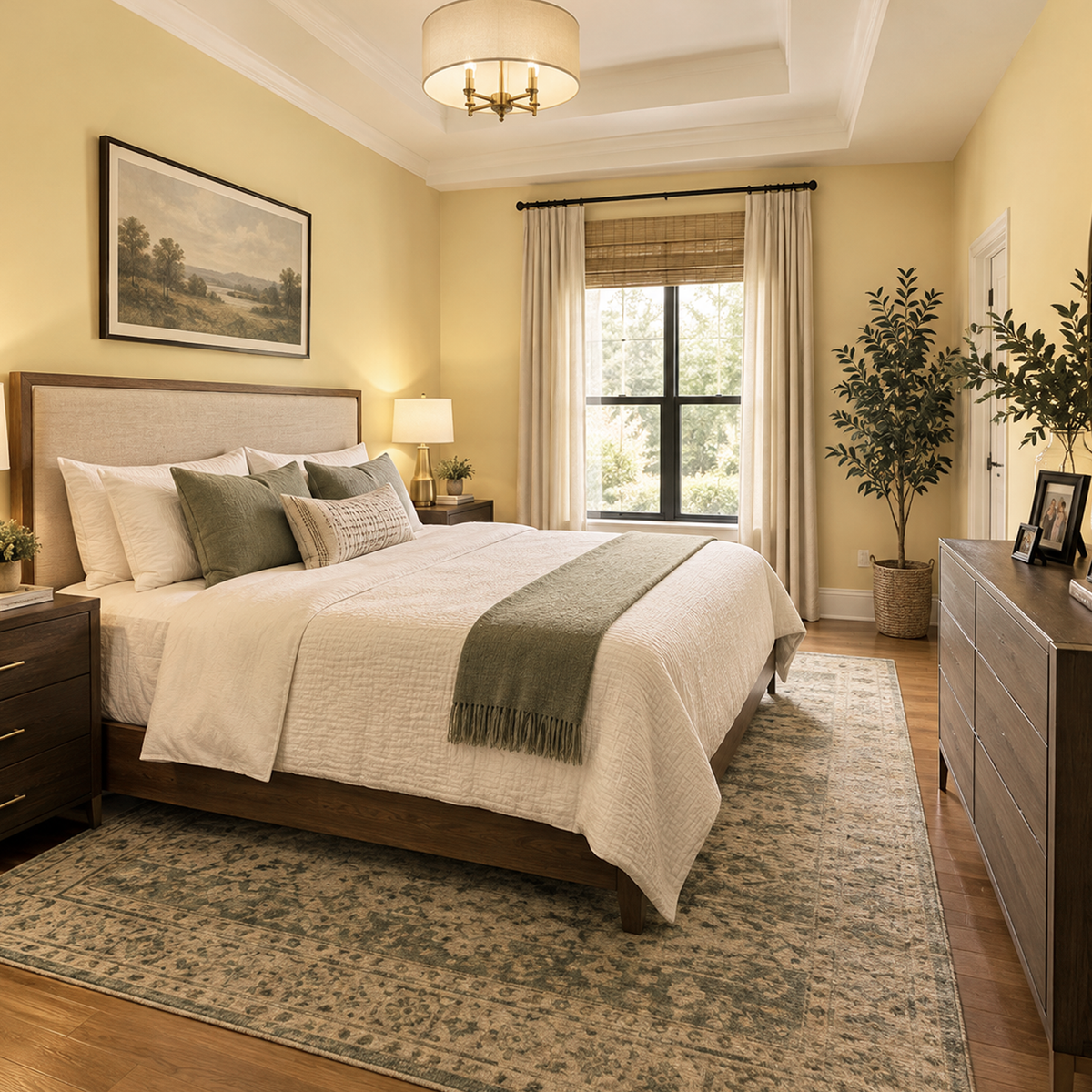 country comfort painted bedroom