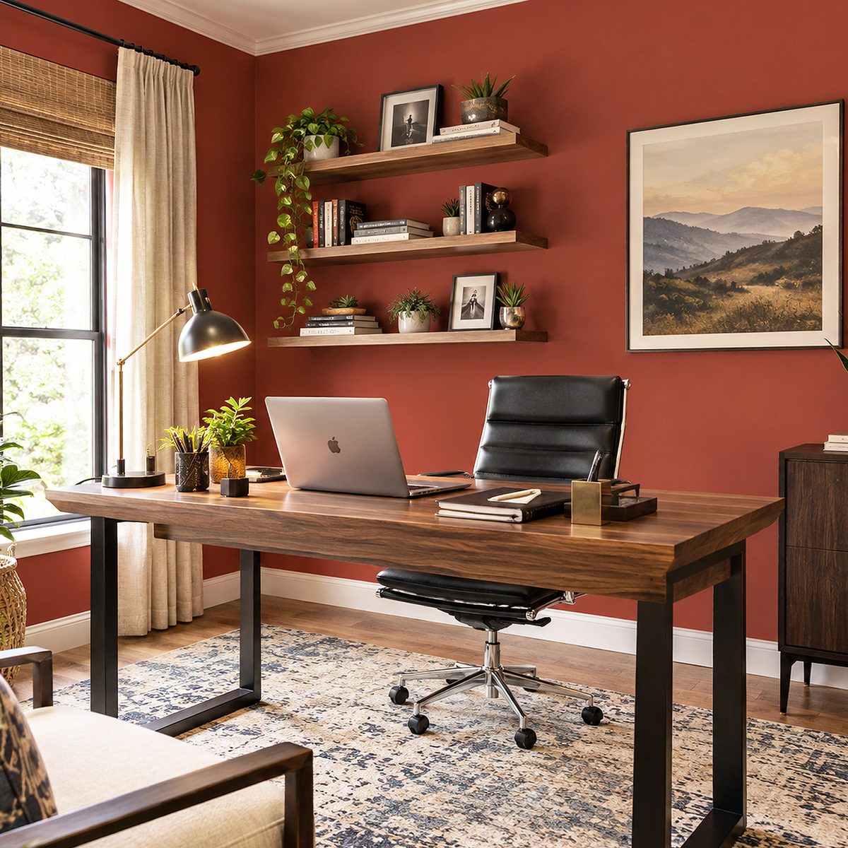 country lane painted home office