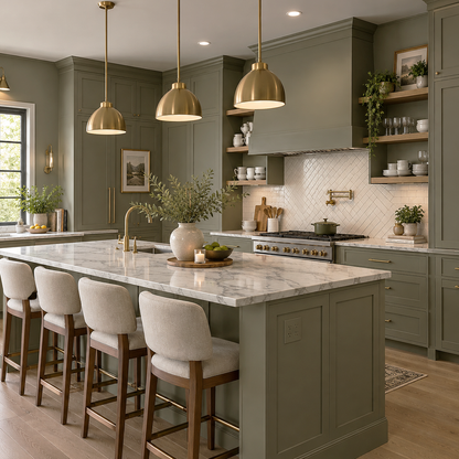country life painted kitchen