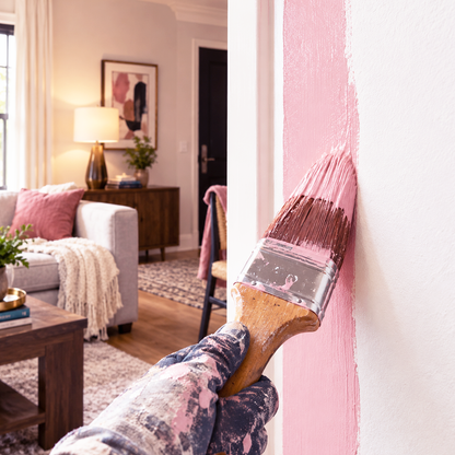 country pink paint brush
