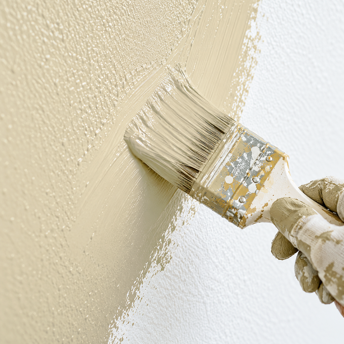 crisp khaki paint brush
