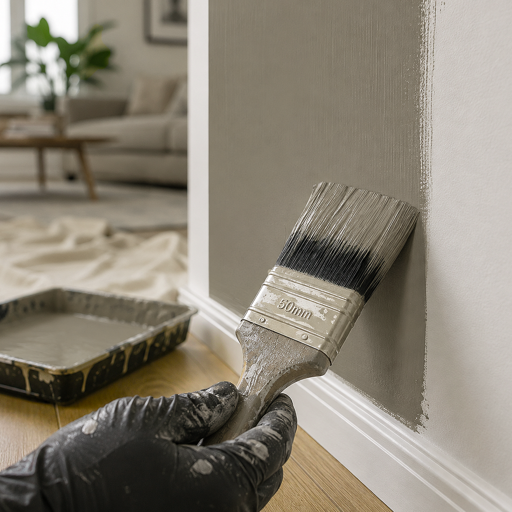 cromwel gray brush paint brush