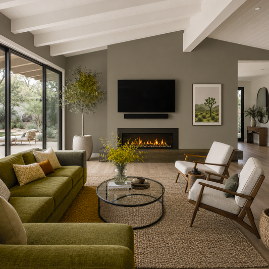 cromwel gray brush painted living room