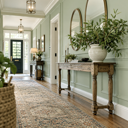 croquet painted hallway