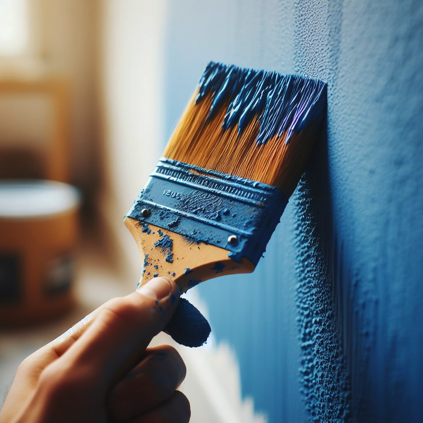 dark royal blue paint brush