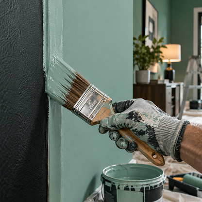 dartsmouth green paint brush