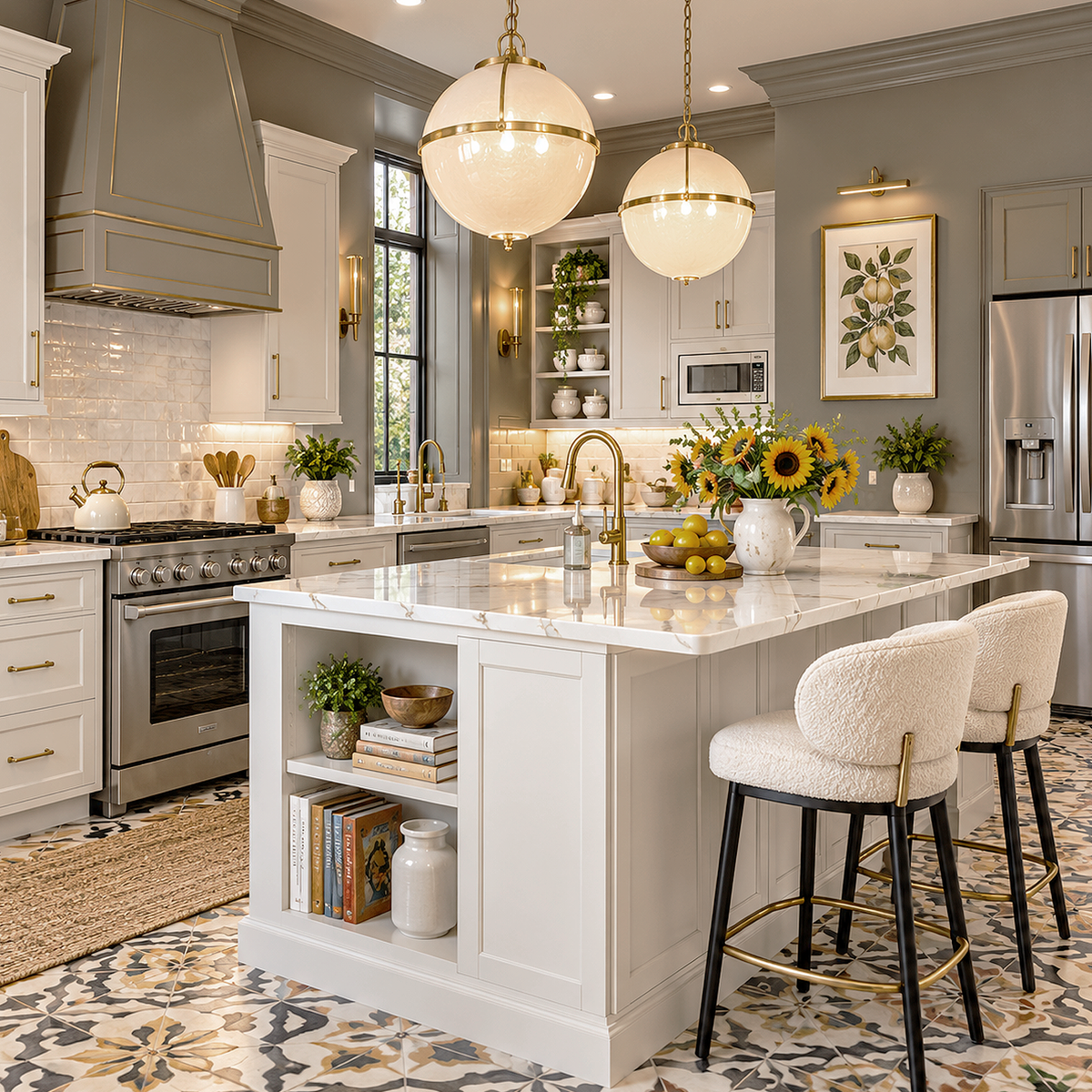 dash of pepper painted kitchen