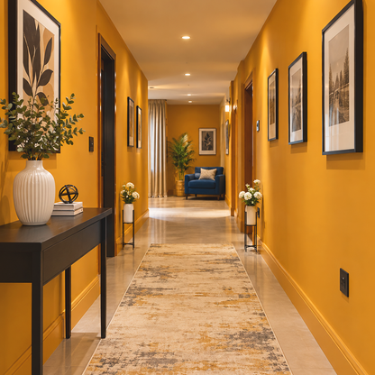 desert sunset painted hallway