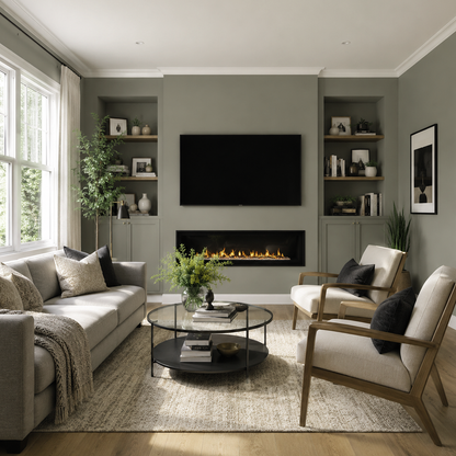desert twilight painted living room