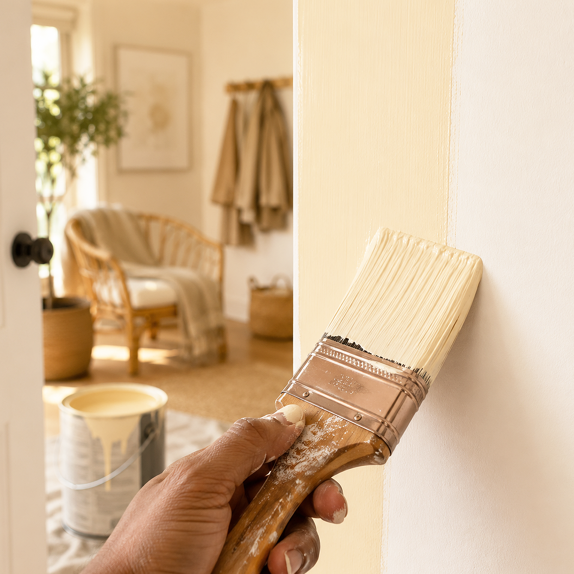 devon cream paint brush