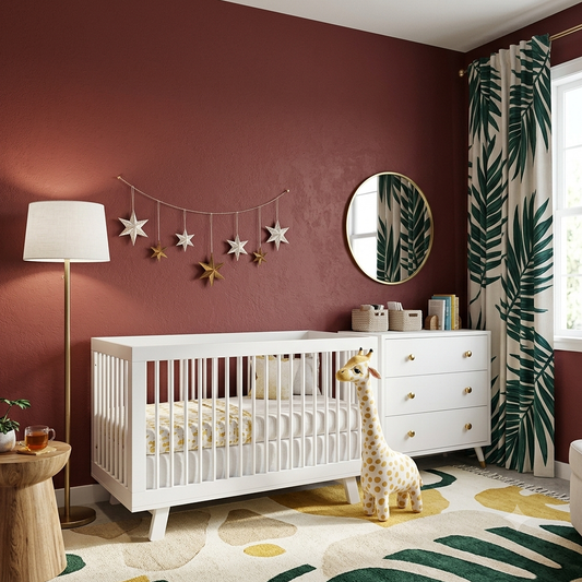 dinner party painted nursery