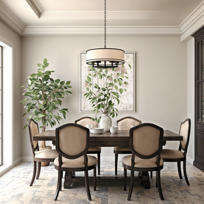 edgecomb gray painted dinning room