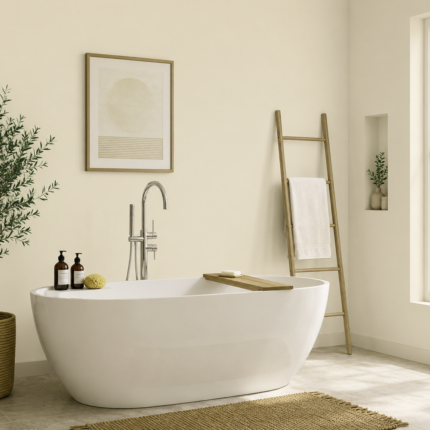 fossil painted bathroom