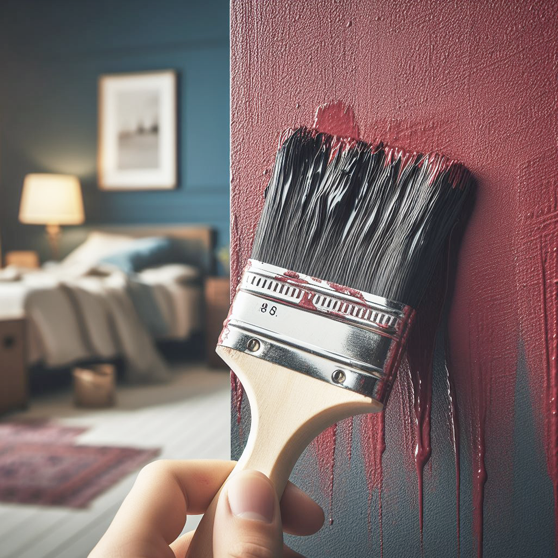 garrison red paint brush