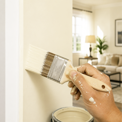 gentle cream paint brush