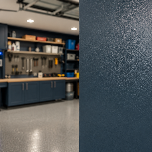 gentlemans gray painted garage
