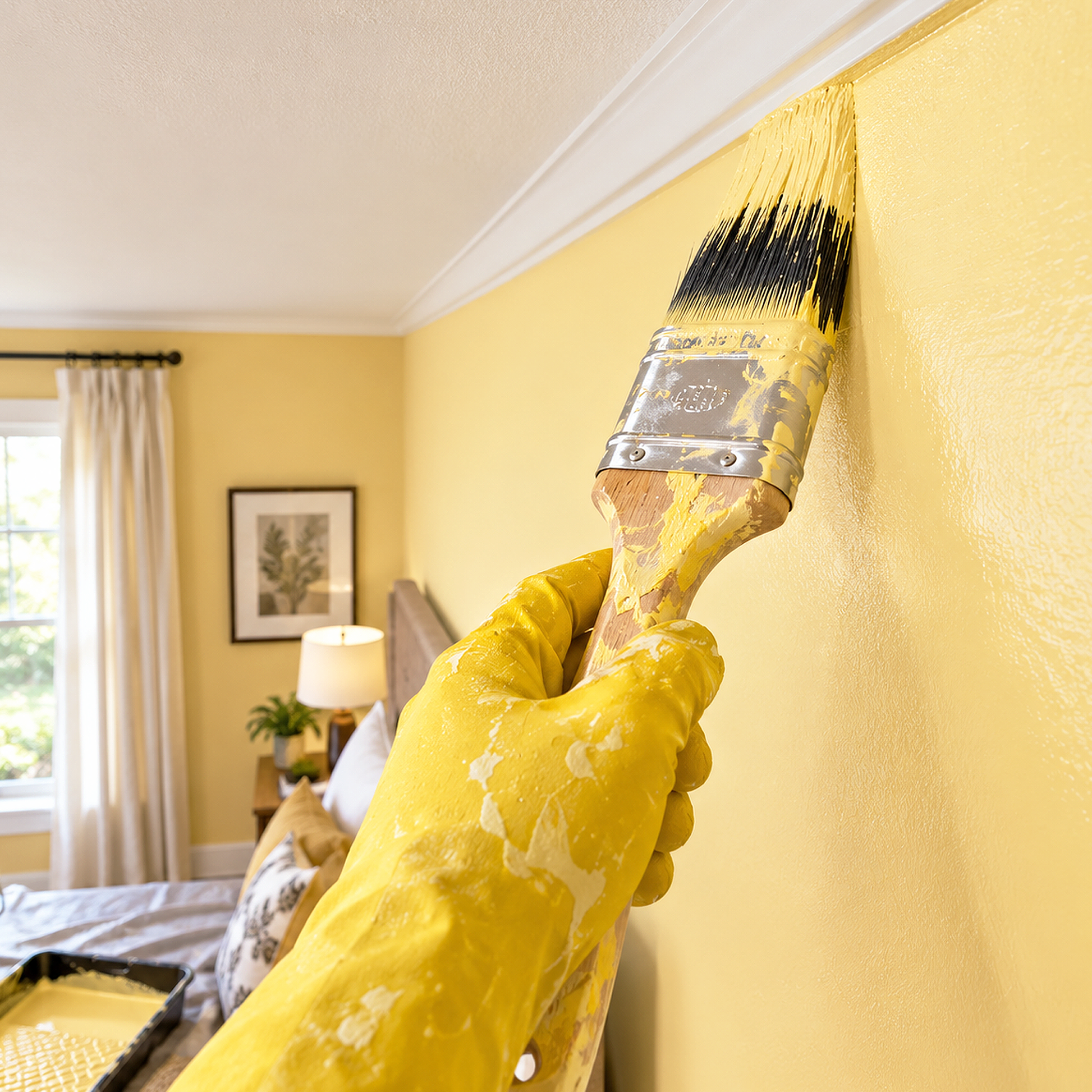 golden honey paint brush