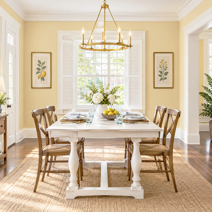 golden lab painted dining room