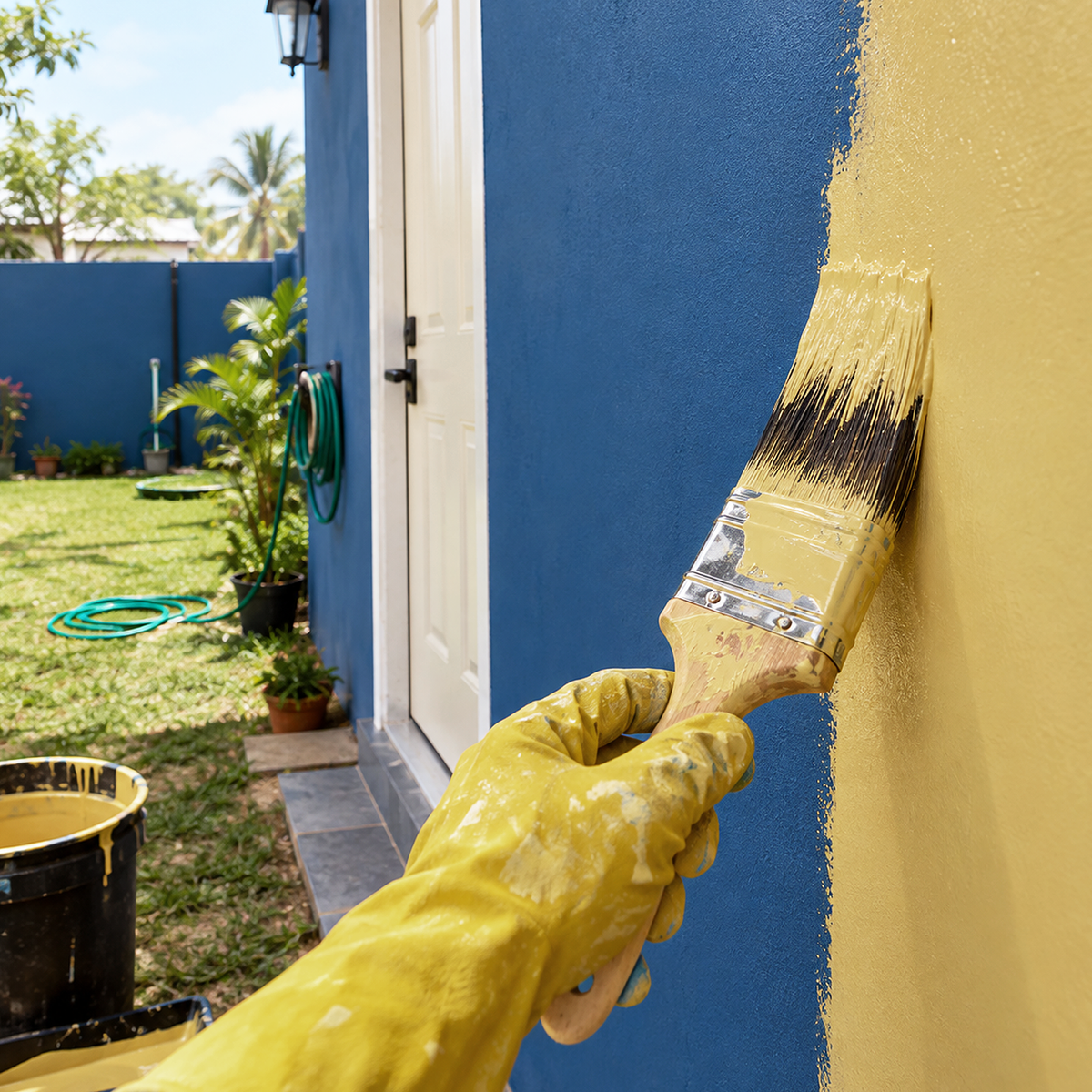 golden thread paint brush