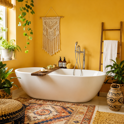 golden vista painted bathroom
