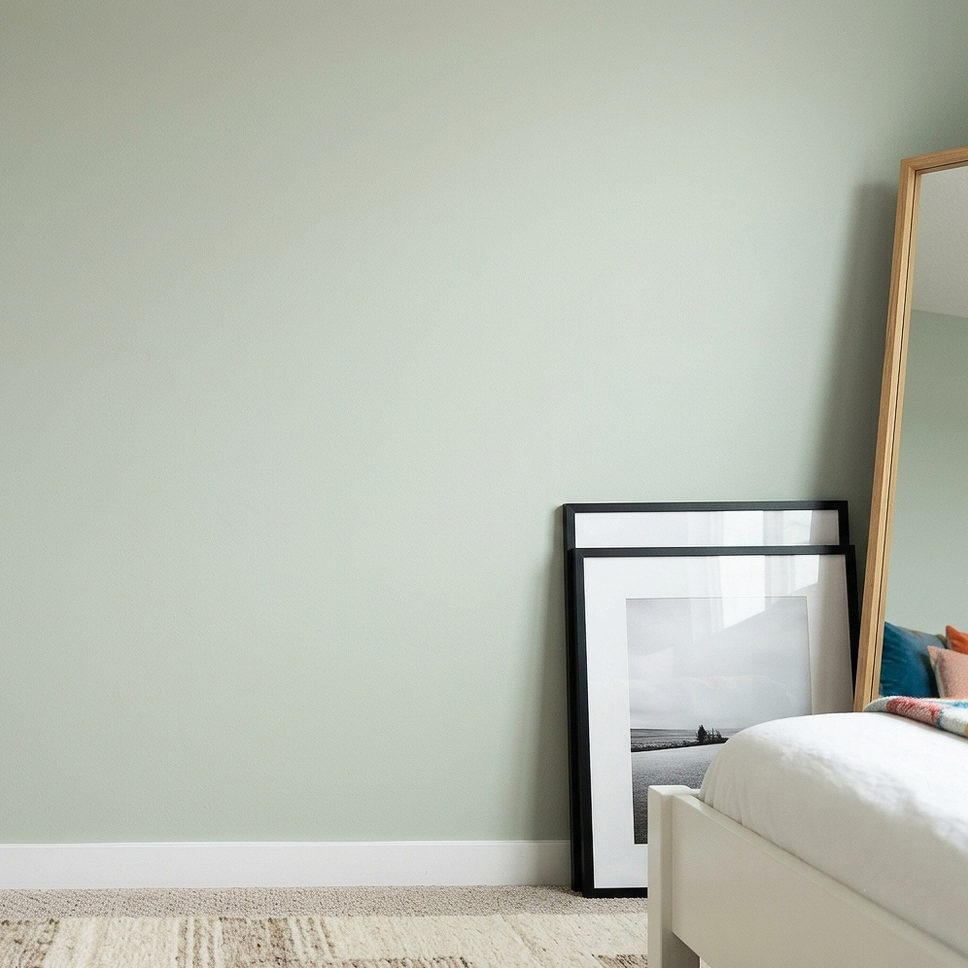 gray wisp painted bathroom