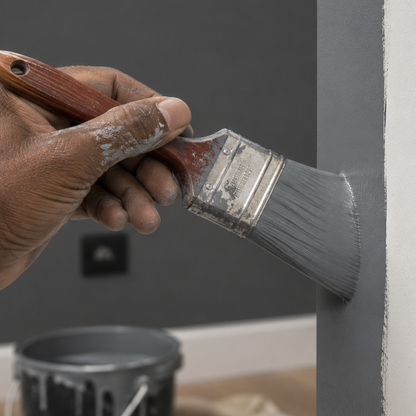 gunmetal paint brush