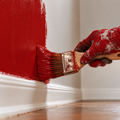heritage red paint brush