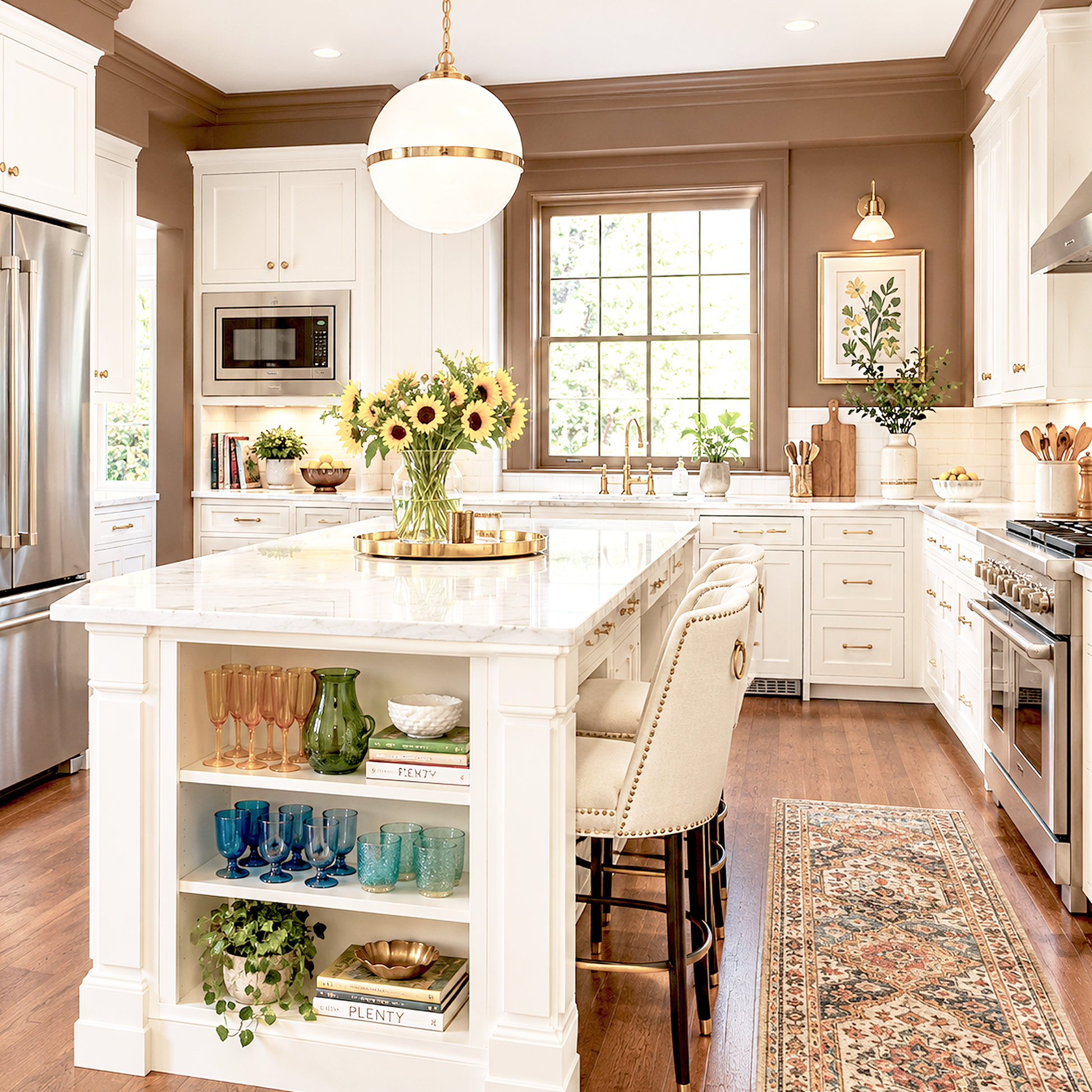 hidden valley painted kitchen