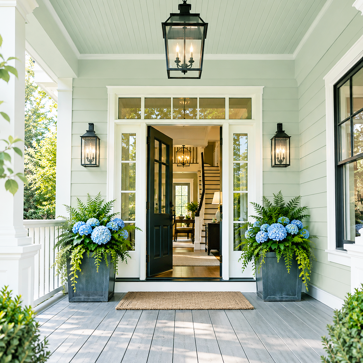 hollingsworth green painted entryway