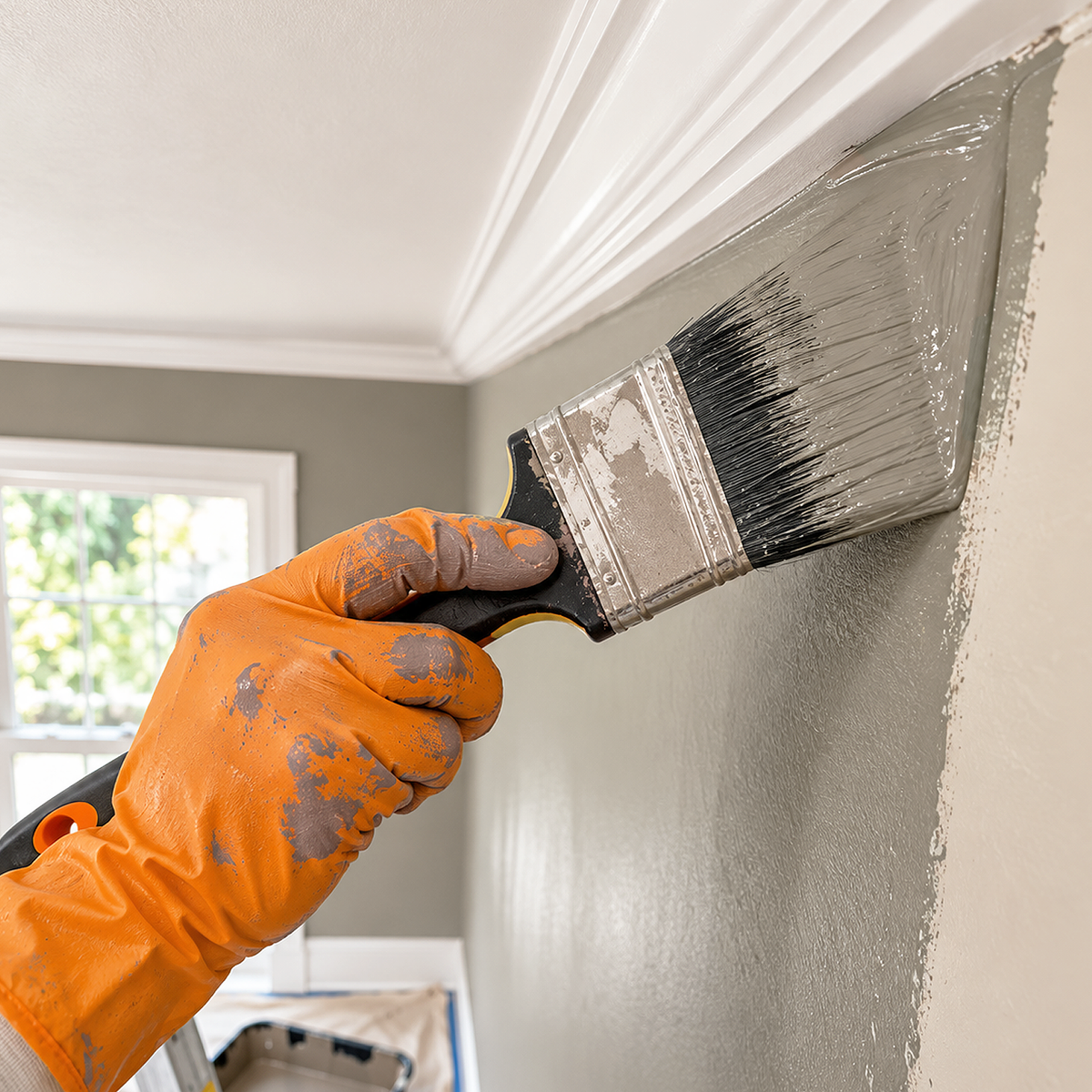 iron gate paint brush