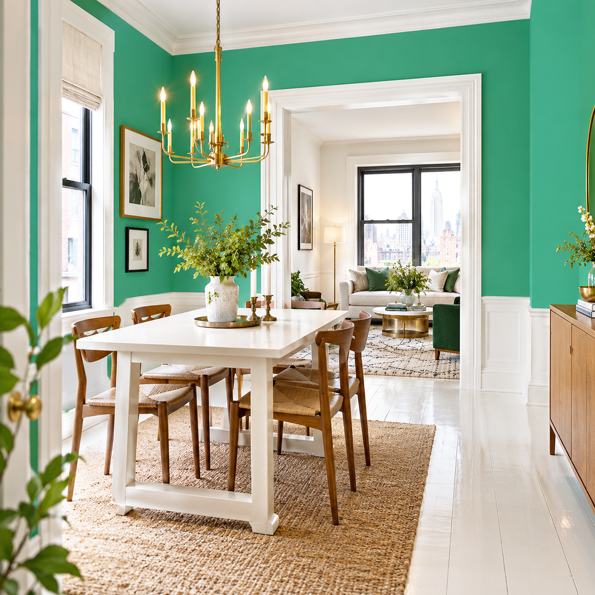 island getaway painted dining room