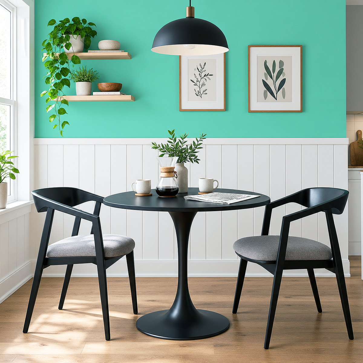 island paradise painted dining nook