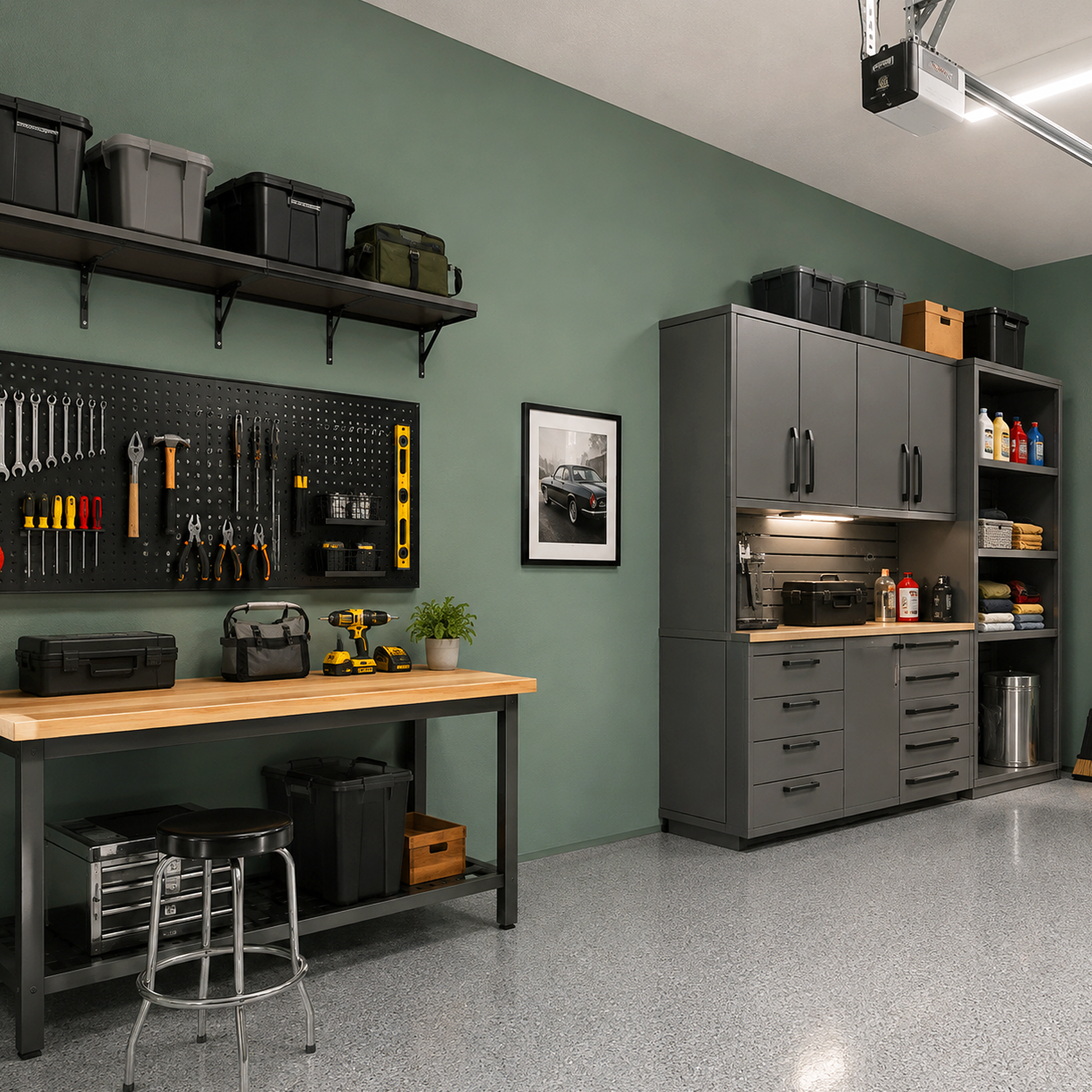 lush painted garage