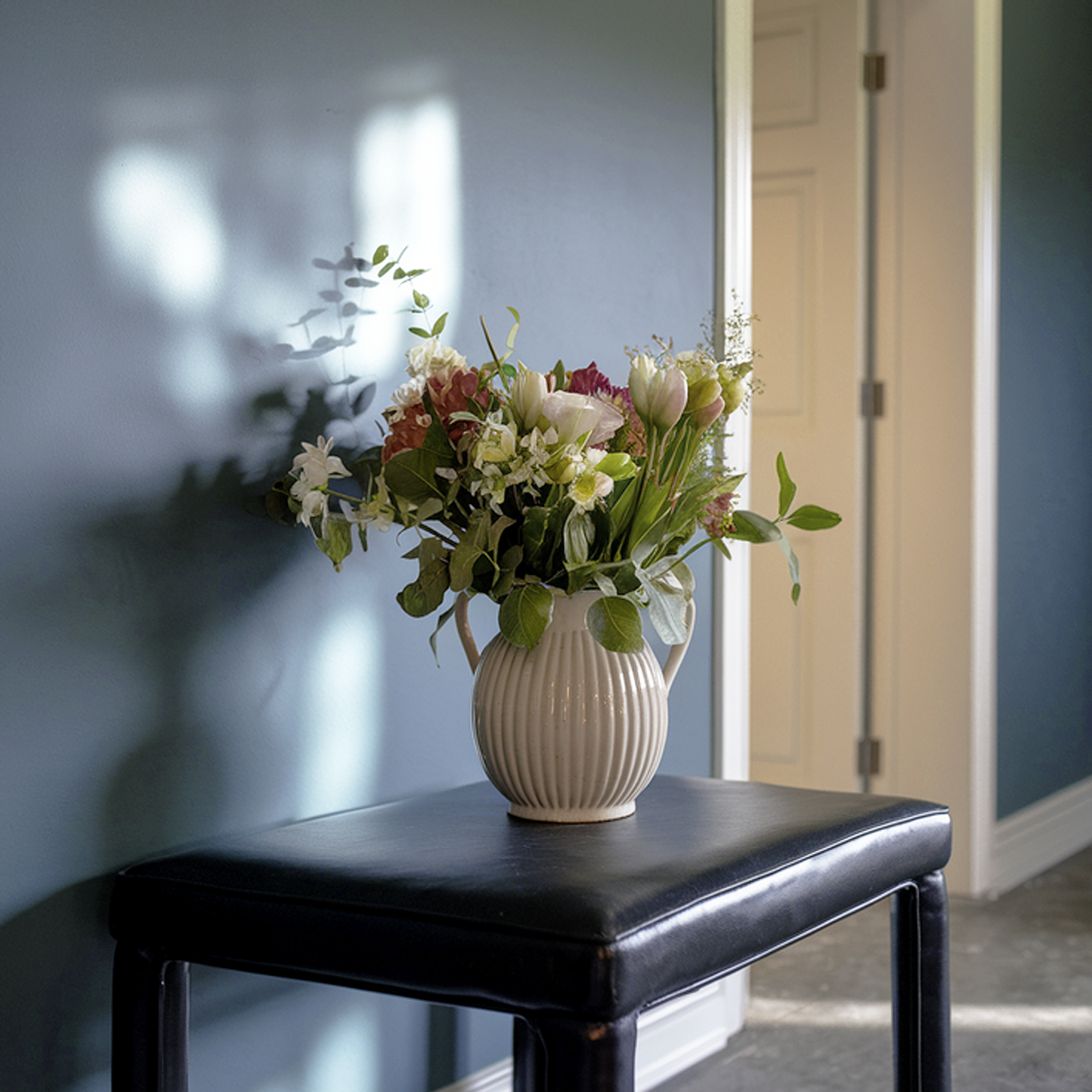 luxe painted hallway