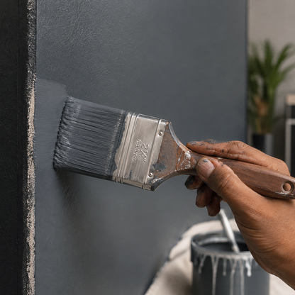 midnight blue paint brush