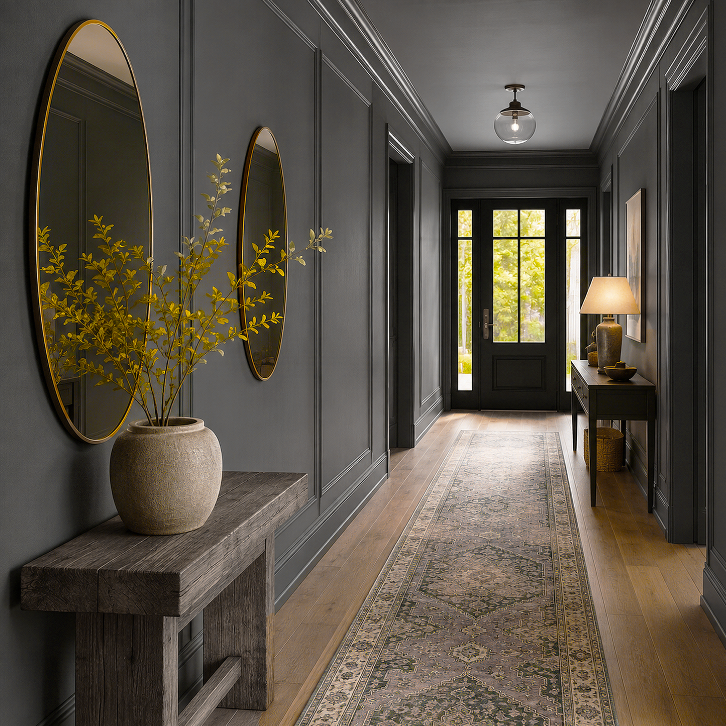 midnight dream painted hallway