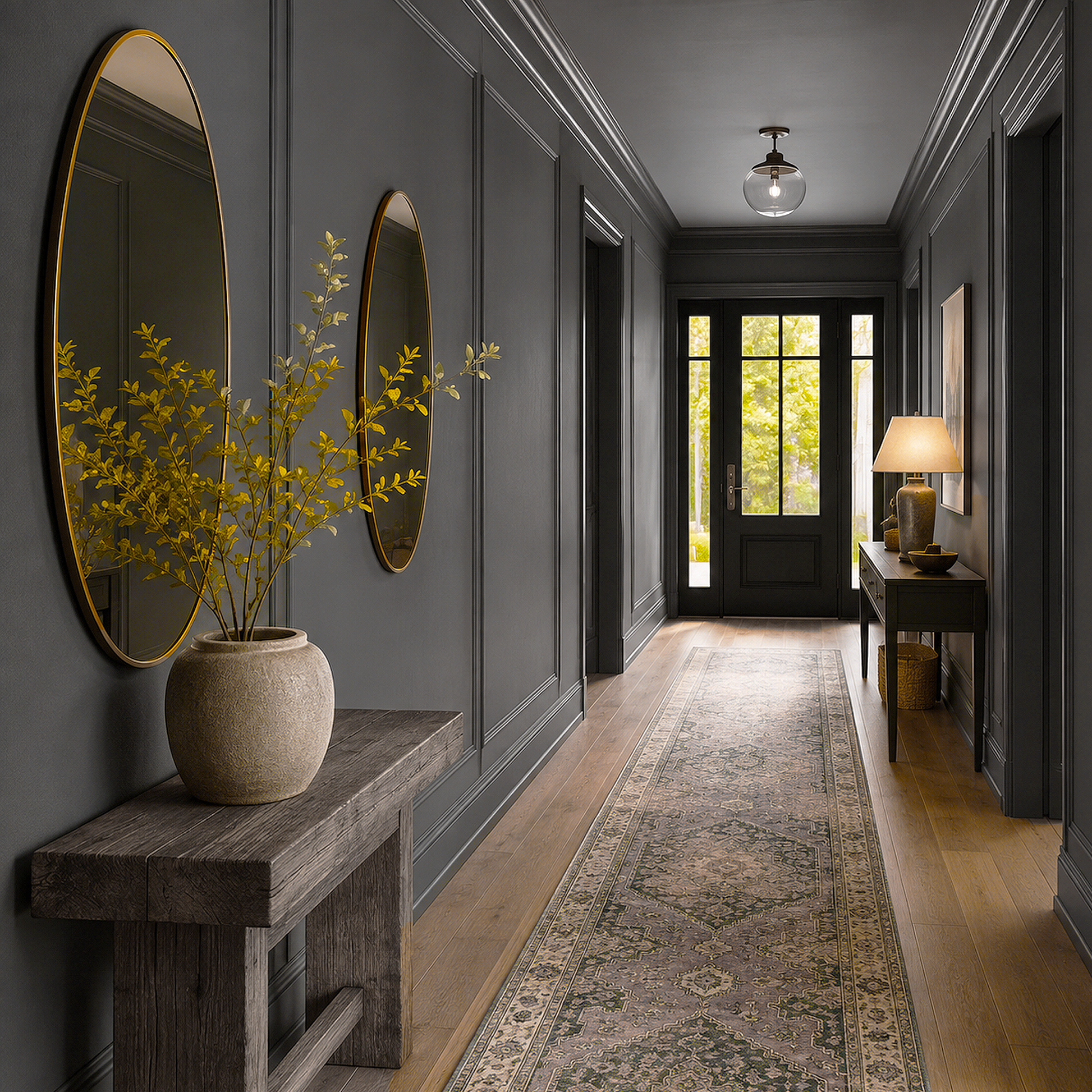 midnight dream painted hallway