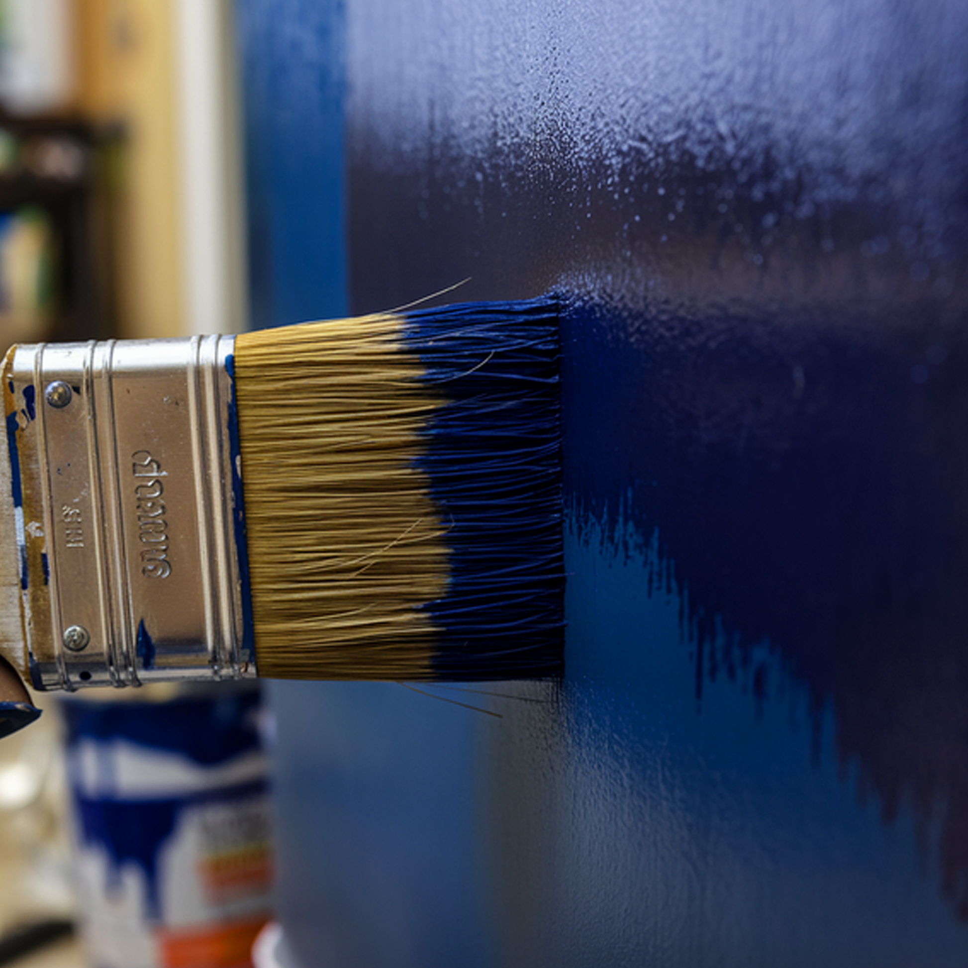 midnight navy paint brush