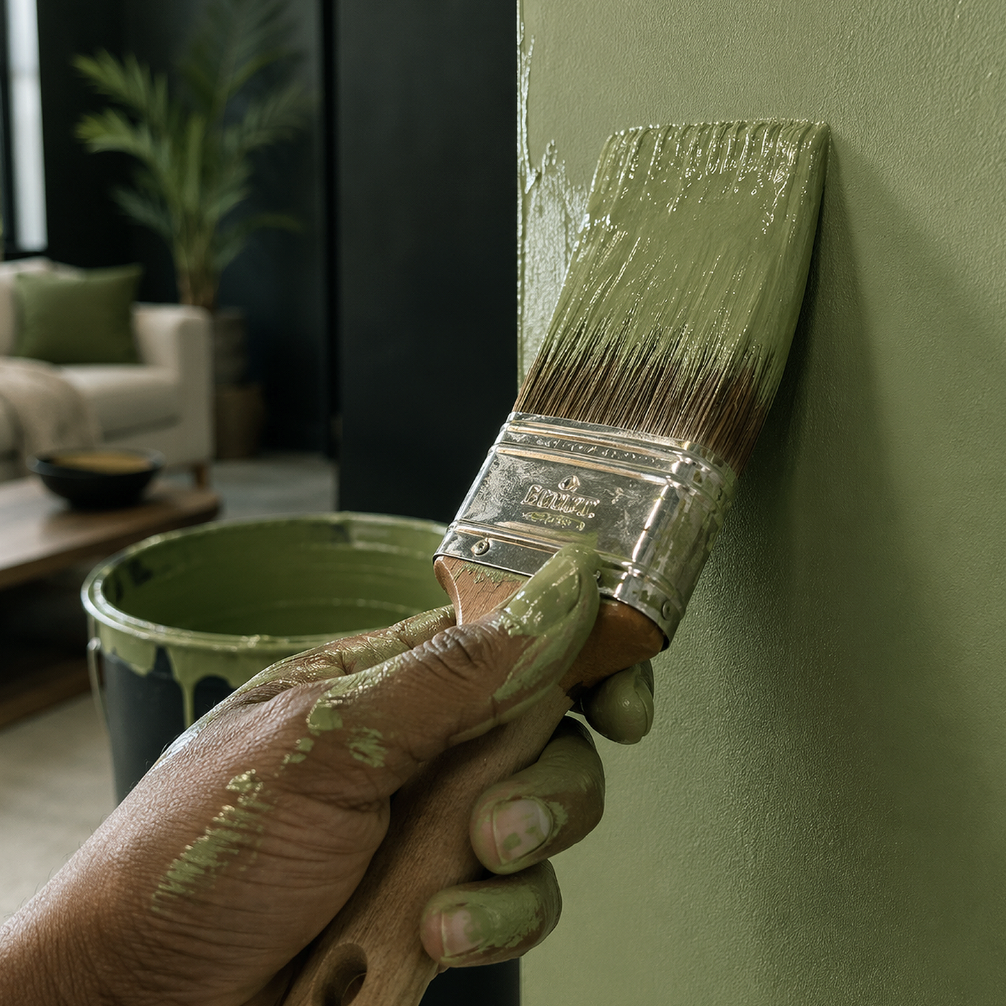 misted fern paint brush