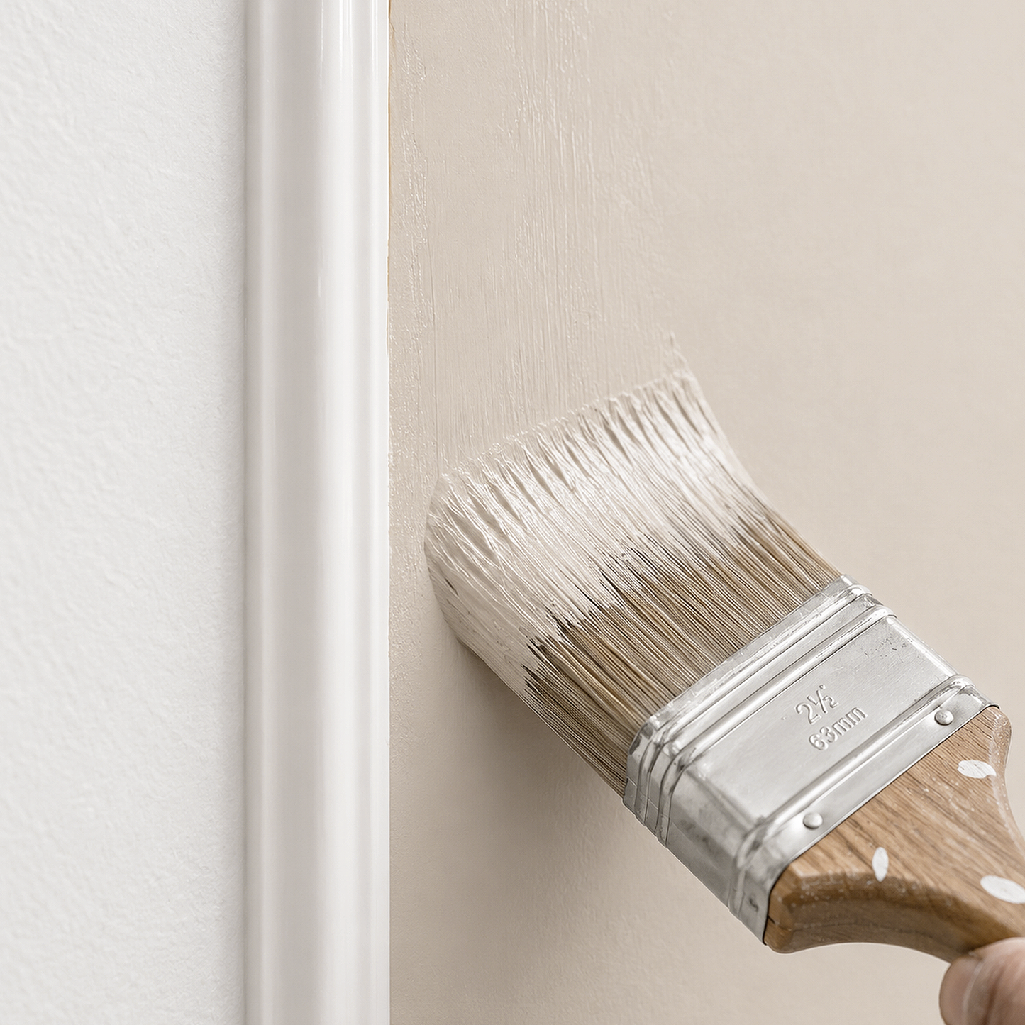 mocha cream paint brush
