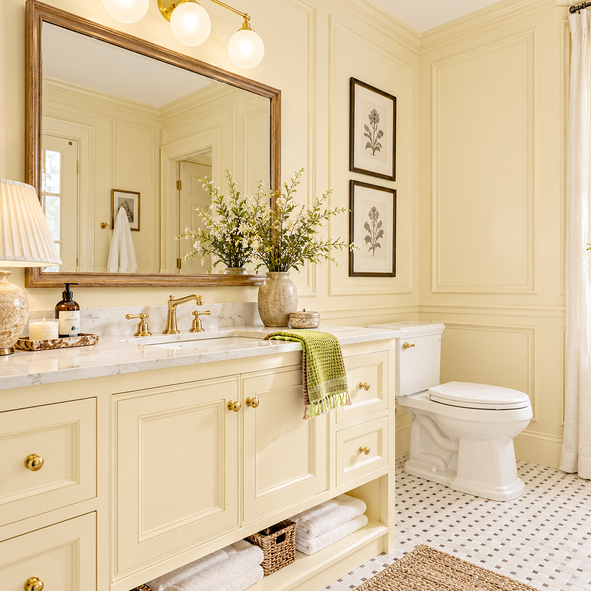 montgomery white painted bathroom