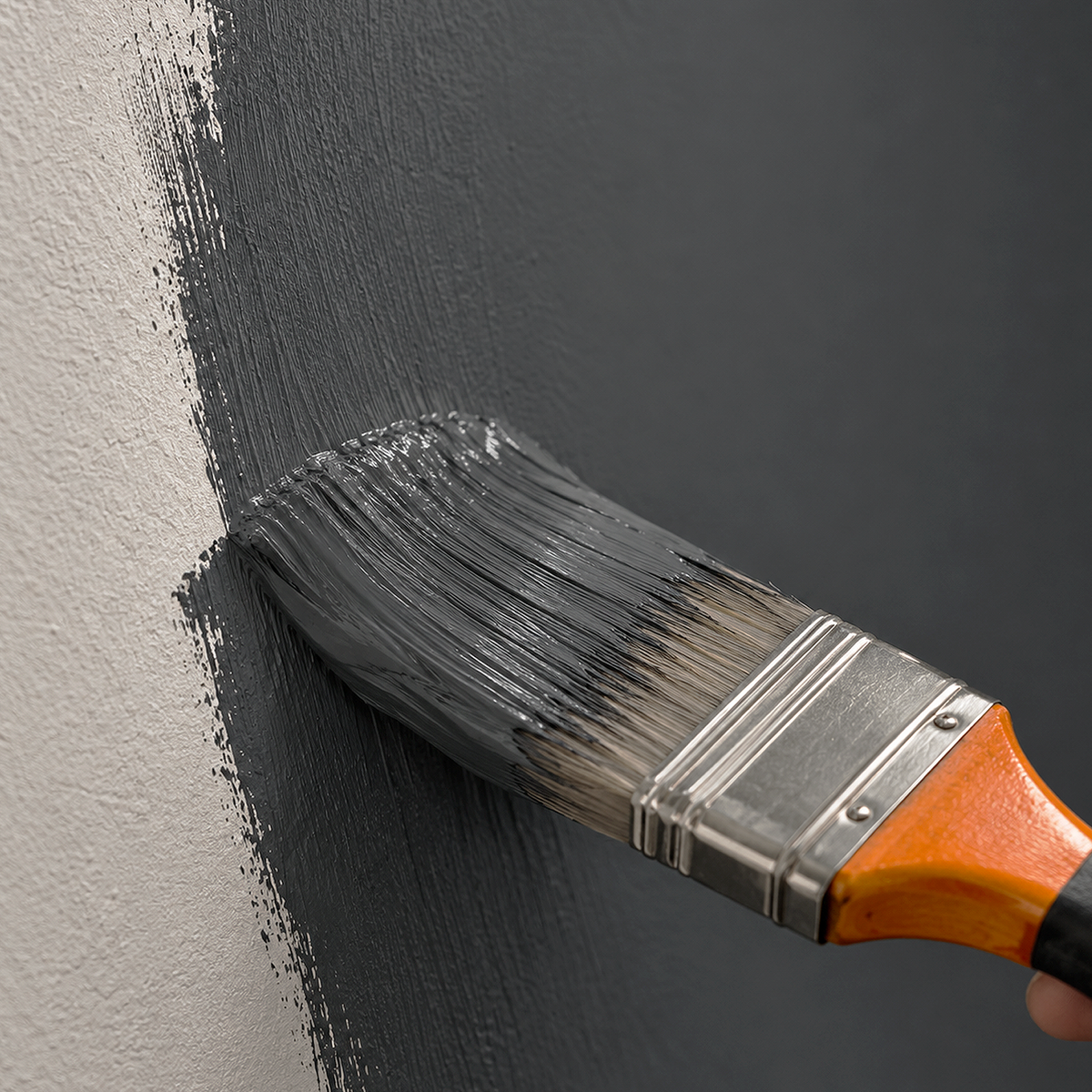 mopboard black paint brush