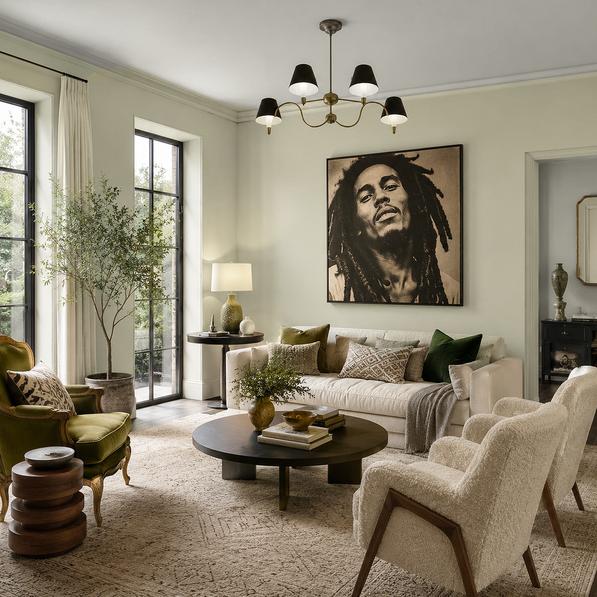 mountain air painted living room