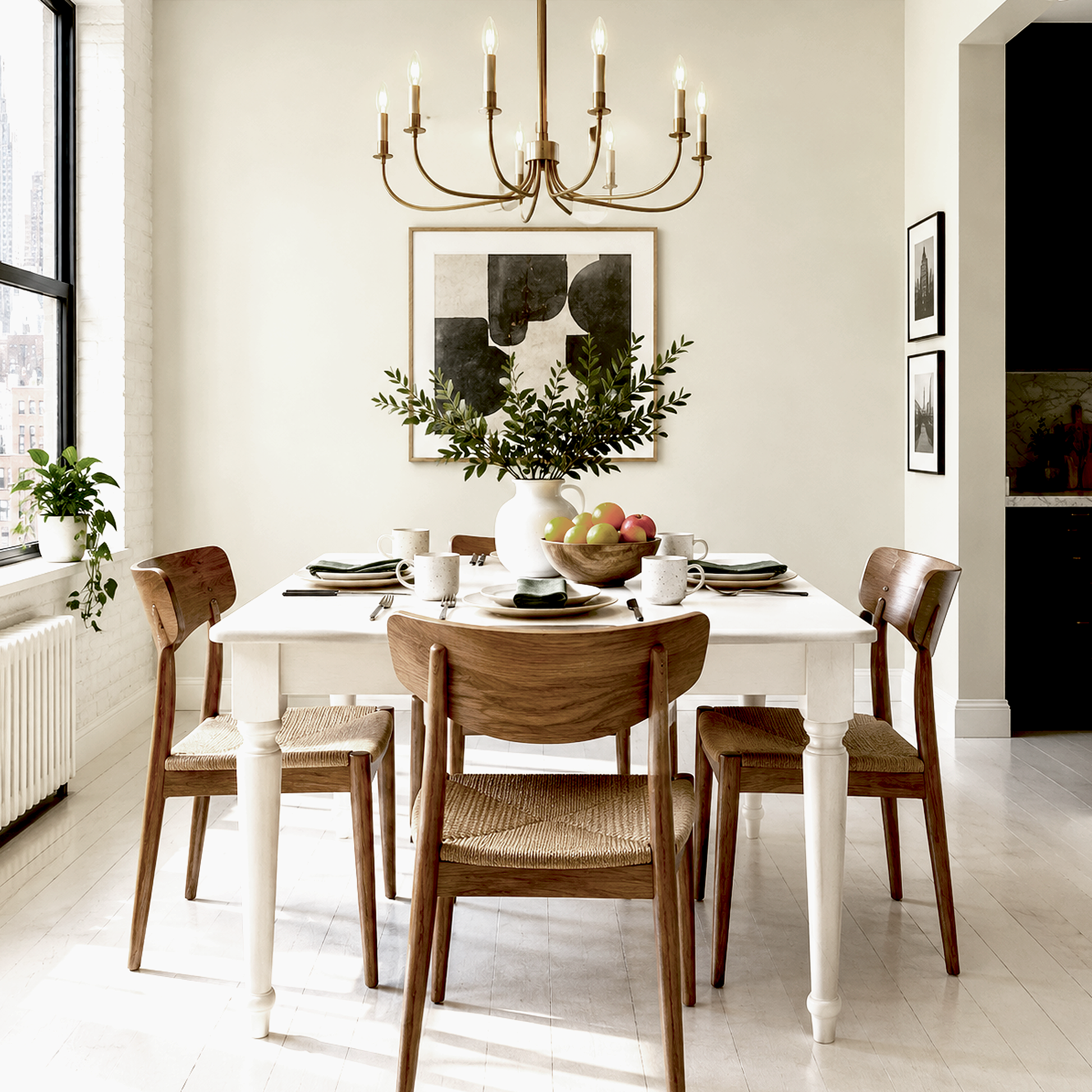 muskoka trail painted dining room