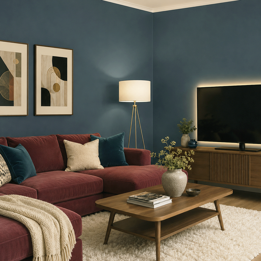 narragansett green painted living room