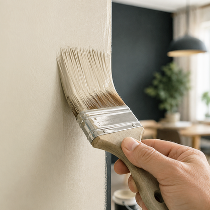 natural linen paint brush