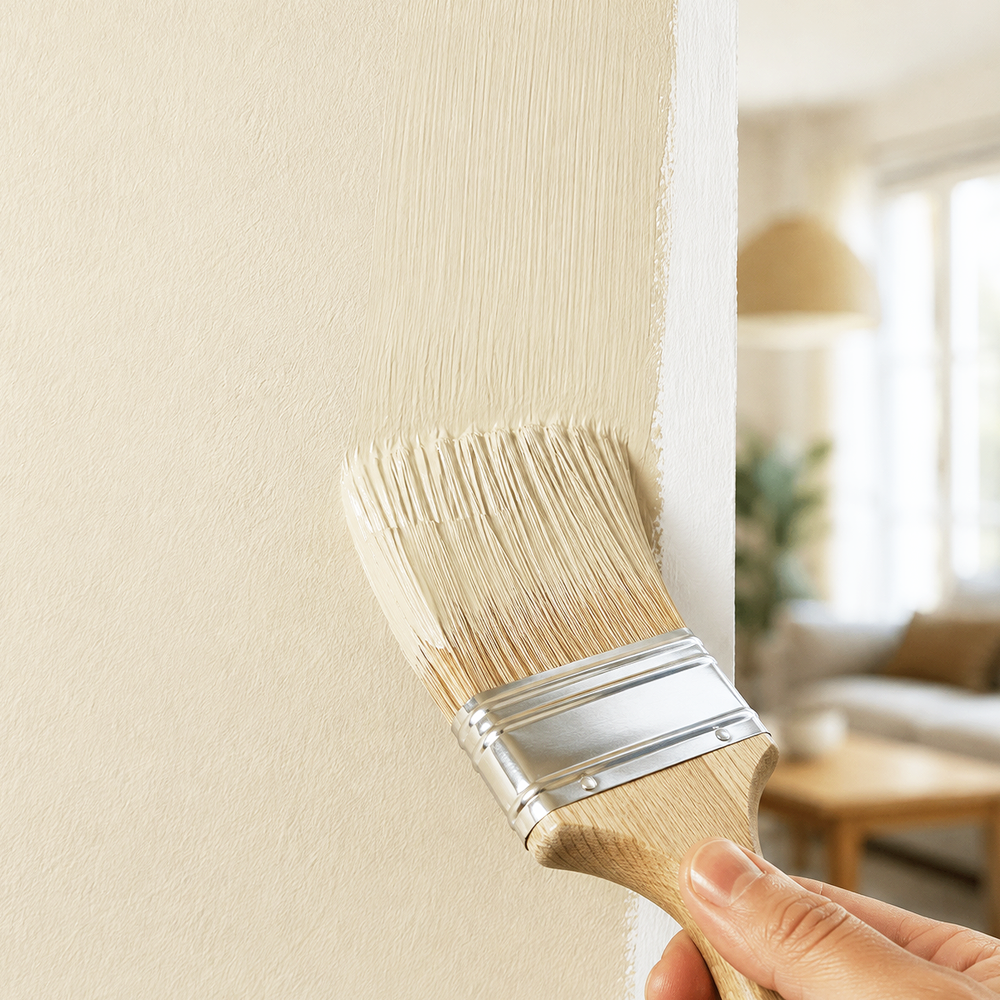 natural wicker paint brush