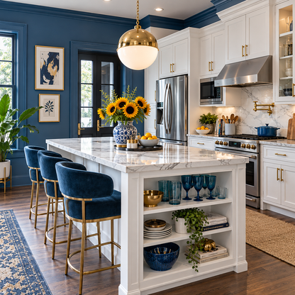 new york state of mind painted kitchen